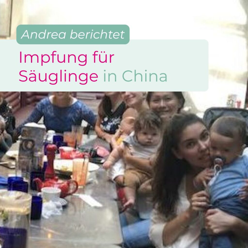 Impfung für Säuglinge in China