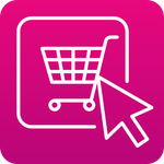 Online bestellen - Onlineshop Icon pink